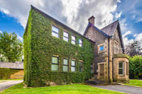 Ivy clad walls of Fairfield House, set in its own grounds